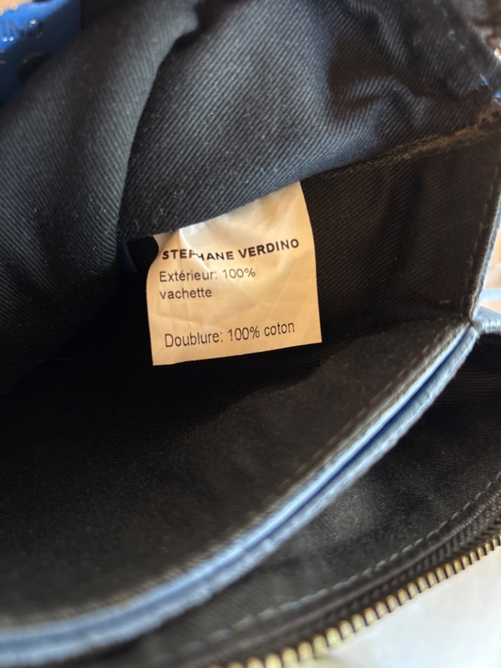 Leather mini crossbody bag Stephane Verdino France - Picture 5 of 7